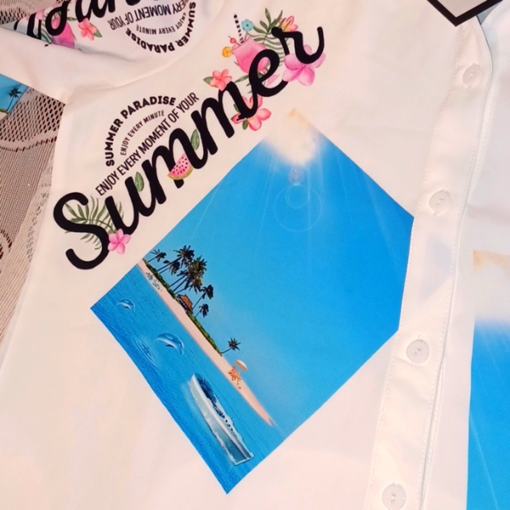 NEW! Minks M Top Summer / Resort / Cruise (4570